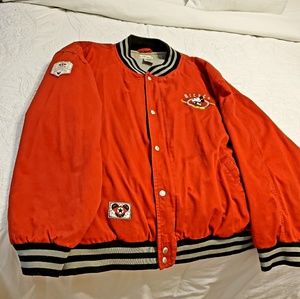 Mickey Mouse Store Jacket Large Red Disney 1928 Cl